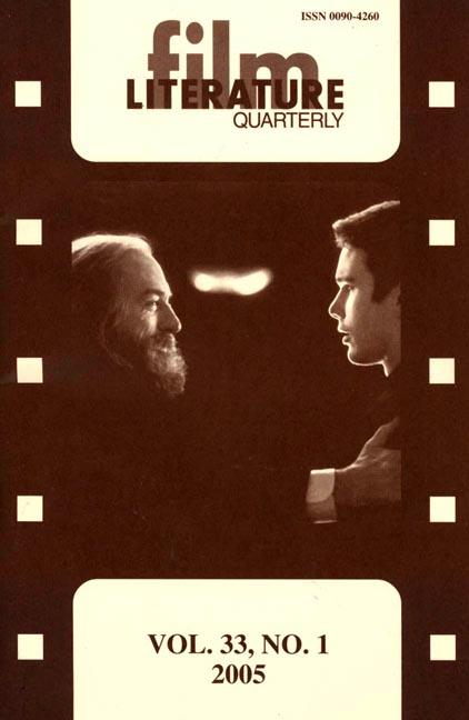LITERATURE / FILM QUARTERLY magazine side cover Issue 129  Vol 33 # 1  2005